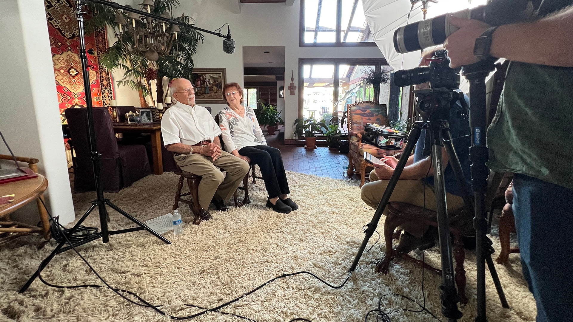 The Koch Comm team interviewing the co-founders of CARC, INC.