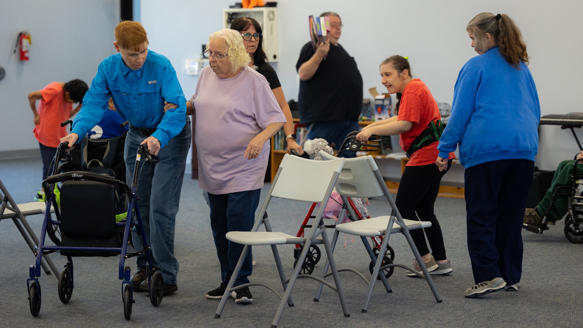 CARC residents interacting at a campus event.