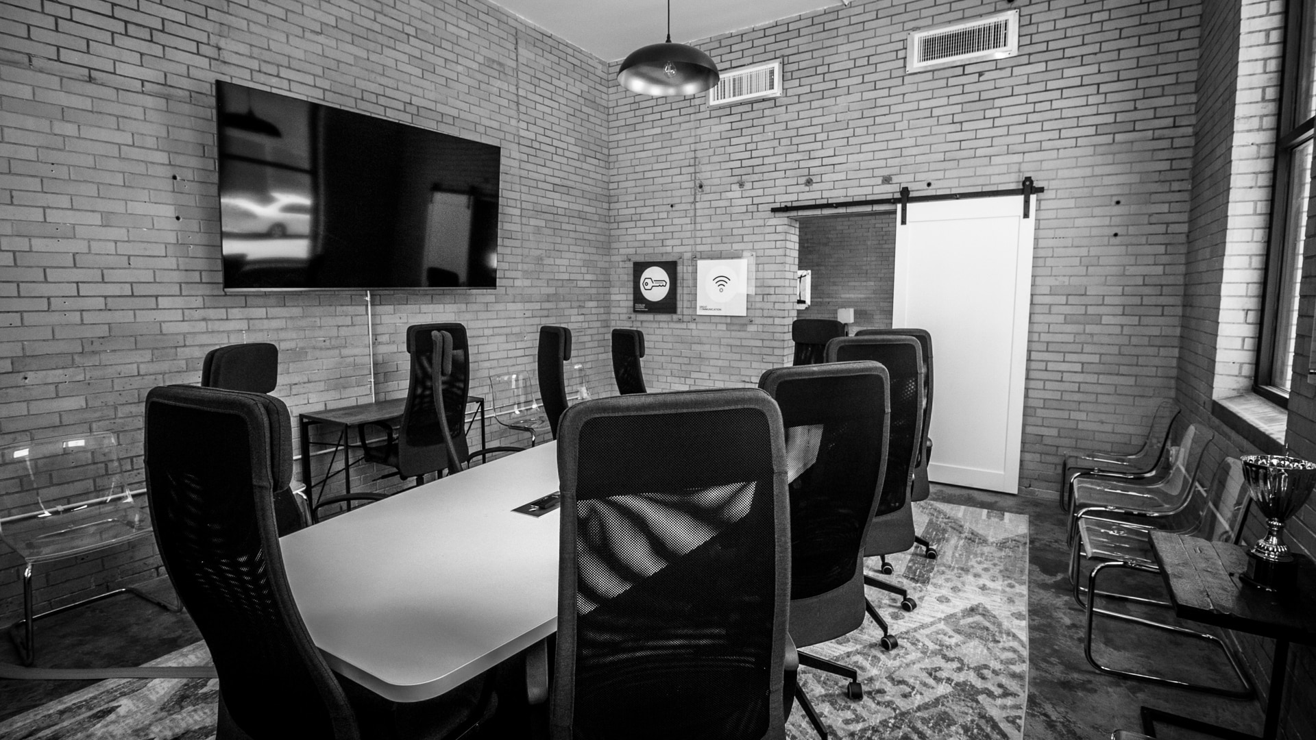 Koch Comm's main conference room.