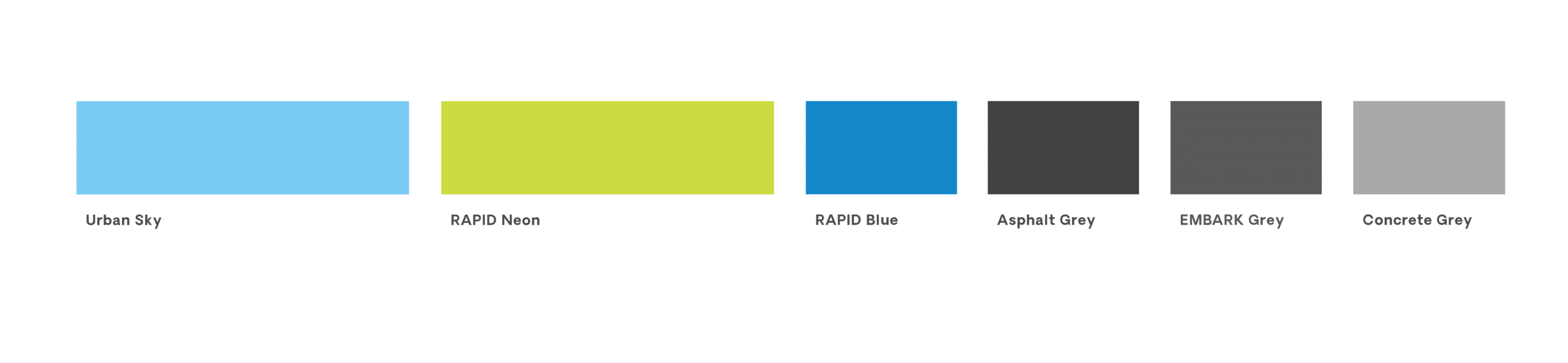 EMBARK RAPID's rebrand colors.